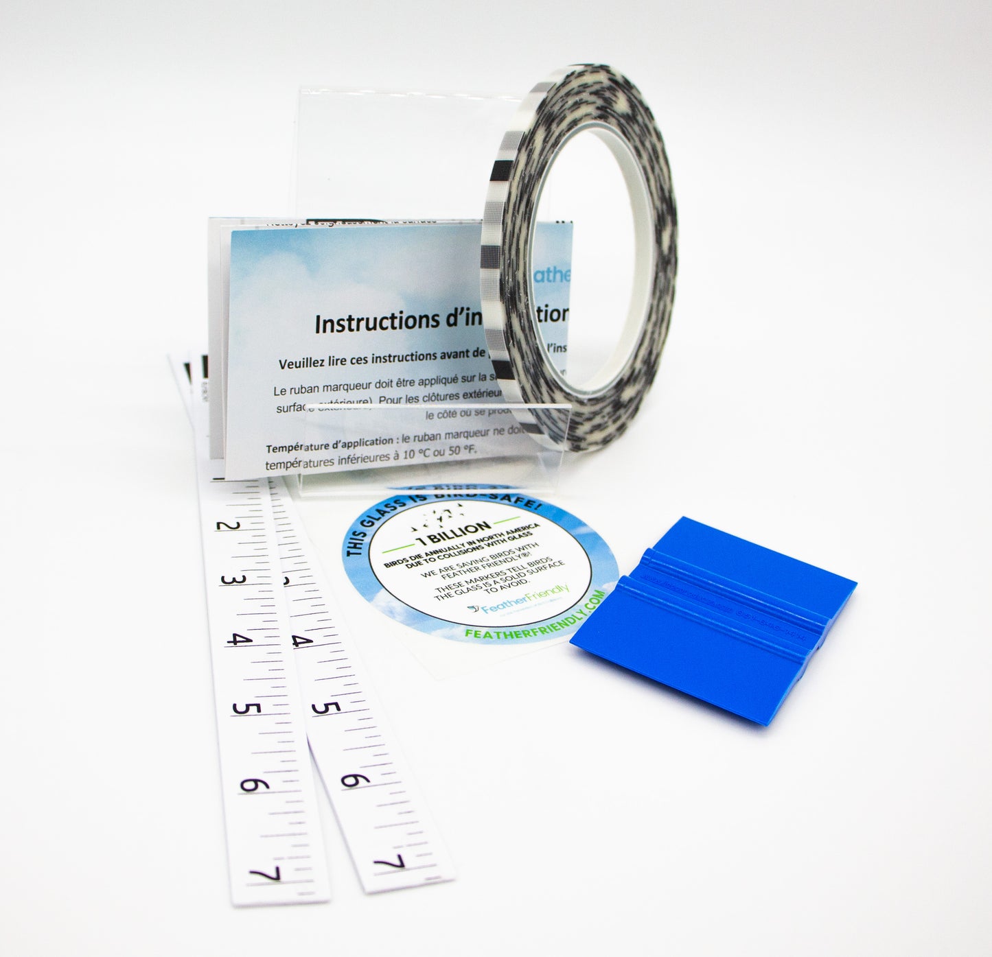 Black Markers For Fly-Through Glass